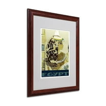 Trademark Fine Art 'Visit Egypt Cleopatra' 16' x 20' Wood Frame Art