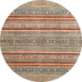 thumbnail image 1 of Ahgly Company Indoor Round Abstract Chestnut Red Oriental Area Rugs, 3' Round, 1 of 6