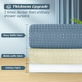 thumbnail image 5 of Inosoo Thick Luxury Waffle Shower Curtain, 72"x 72" , Moonlight Blue, 5 of 14