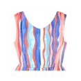 thumbnail image 4 of Girls Dress Multicolor Tie Dye Striped Hanky Hem Watercolor Party Beach 12 Years, 4 of 6