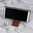 thumbnail image 3 of HEMOTON Creative Mobile Phone Stand Universal Desktop Phone Bracket Wooden Phone Stand Portable Smartphone Holder (Dark Color), 3 of 8