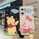 thumbnail image 2 of Case For OPPO FIND X6 X3 REALME X7 X50 RENO 2 4Z 4 6 Lite 5Z 5F 4G 5G PRO Liquid Silicone Case Piglet Winnie the Pooh Bear, 2 of 5
