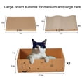 thumbnail image 5 of Caja de cartón para gatos RUBMEOW 5 piezas de tabla de rascar reversible, 5 of 5