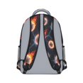 thumbnail image 3 of Baseballs Flames Pattern Backpack for School, Cute School Bag with Adjustable Shoulder Straps and Padded Back, 15.3"x11"x6.7", 3 of 5