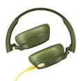 thumbnail image 2 of Skullcandy Riff on-ear Headphones with Microphone, Olive, 2 of 2
