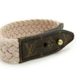 thumbnail image 4 of Pre-Owned LOUIS VUITTON Tresse Bracelet Bangle Leather Pink M92974, 4 of 9