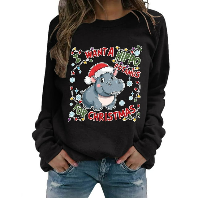 Lady I Want To Do A Hippo With A Hoodie