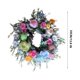 thumbnail image 3 of Corona de Pascua para la puerta de entrada | Guirnalda floral artificial de primavera | Letrero de bienvenida decorativo de madera y tela | Hogar, Banquete, Vacaciones, Decoración de bodas | Flores, 3 of 8