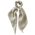 thumbnail image 1 of Women Girl Bow Satin Ribbon Ponytail Scarf Hair Tie Rope Scrunchies Elastic Band, 1 of 11