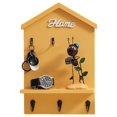thumbnail image 2 of House Shape Key Storage Hooks Wooden Keychain Organizer Ideal For Schools Home Companies  Blue, 2 of 8