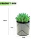 thumbnail image 2 of 3 uds planta verde artificial en maceta creativos pequeños adornos artificiales suculentas de simulación, 2 of 5
