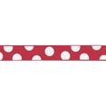 thumbnail image 2 of Offray Ribbon, Red with Polka Dot 7/8 inch Grosgrain Polyester Ribbon, 9 feet, 2 of 5