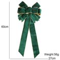 thumbnail image 2 of Christmas Decoration Supplies Flannelette Color Retro Ribbon Bowknot Pendant, 2 of 5
