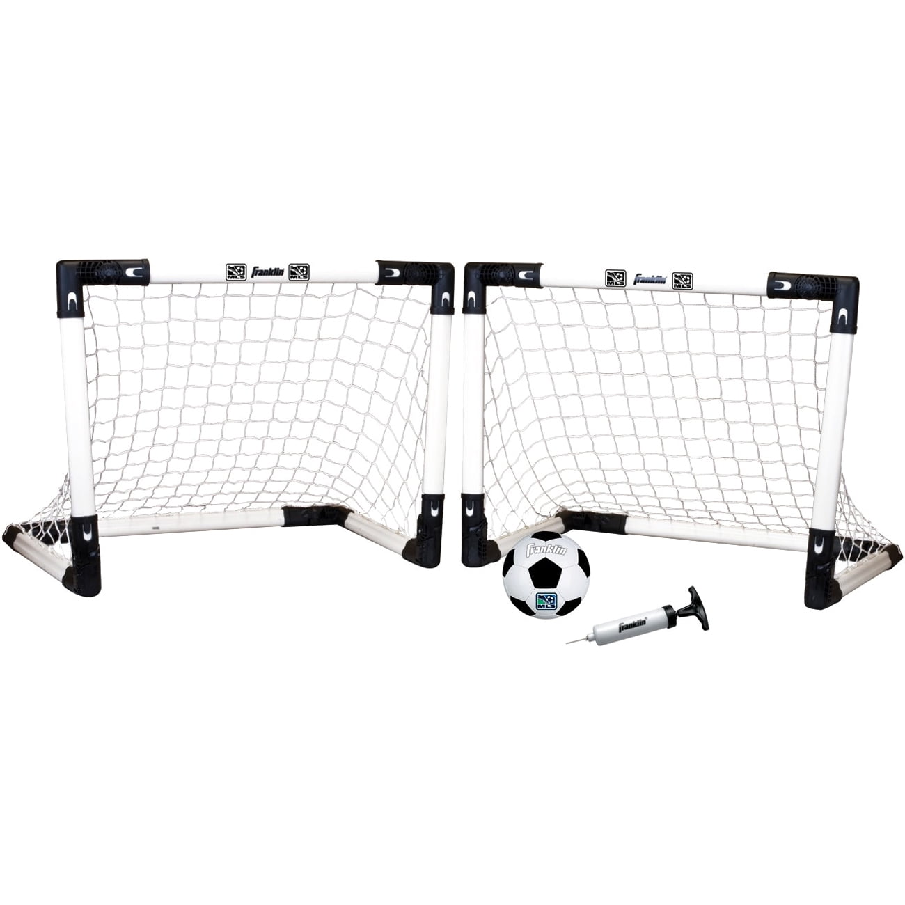 Photo 1 of Indoor/Outdoor Soccer Set  22" x 17" Goal Size, White/Black