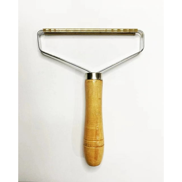 Artefacto para pelo de perro mediano y grande, rastrillo de madera maciza para uñas, peine de hilera, nudo abierto, peine de belleza para cabello largo, peine Mao Mei Mao, osito de peluche dorado.