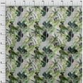 thumbnail image 3 of oneOone Cotton Jersey Black Fabric Tropical Leaves Fabric For Sewing Printed Craft Fabric By The Yard 58 Inch Wide, 3 of 4
