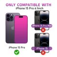 thumbnail image 2 of Protector de pantalla Jephuwneh para iPhone 15 Pro, paquete de 2 unidades, 6.1 pulgadas, degradado, 2 of 7