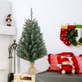 thumbnail image 6 of Zimtown 3ft Pre-Lit Artificial Christmas Tree, Table Mini Xmas Tree, Tabletop Decor Decoration Linen Base, Green, 6 of 8
