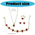 thumbnail image 5 of Giaone Delicate Heart Necklace and Earring Set Multifuntional Fashion Bracelet, 5 of 16