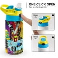 thumbnail image 3 of Geometry Dash Stainless Steel Insulated Water Cup for Boys Girls Leakproof Water Bottle with Flip-Flop Lid, 3 of 8