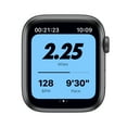 thumbnail image 6 of Apple Watch Nike SE GPS + Cellular, 44mm Space Gray Aluminum Case with Anthracite/Black Nike Sport Band - Regular, 6 of 9