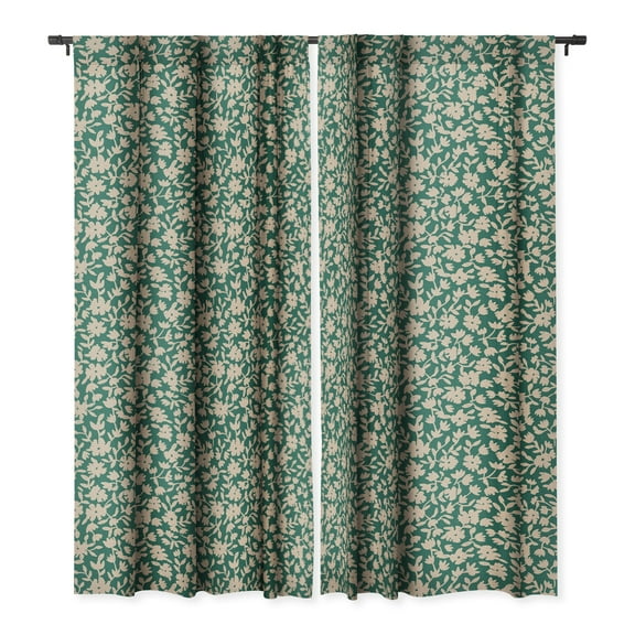 Society6 Holli Zollinger Cerie Bouquet Garden Single Panel Room Darkening Window Curtain 50" x 96"