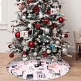 thumbnail image 5 of Sikiie Cat 30-48 inches {designName} Print Christmas Tree Skirt Snowman Xmas Tree Skirt with Edge Christmas Decorations for Holiday Party36", 5 of 7