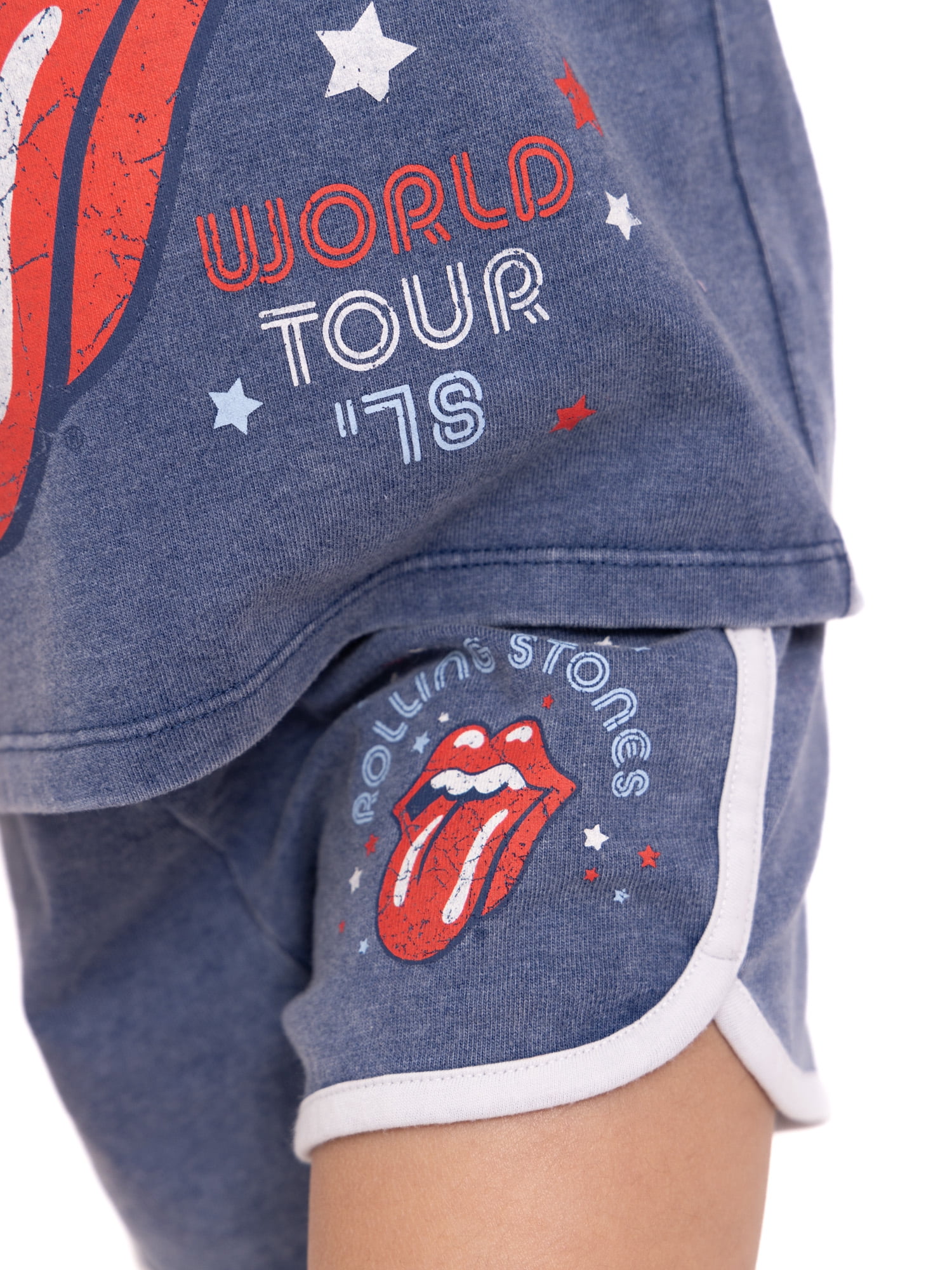 Rolling Stones Toddler Girls T-Shirt and Shorts Set, 2-Piece, Sizes 2T-5T