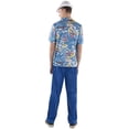 thumbnail image 2 of Dress Up America Men Blue Hawaiian Shirt and Pants Tropical Outfit Costume L, 2 of 2