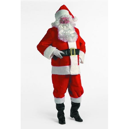 7-Piece Popular Rental Quality Christmas Santa Suit - Adult Size L