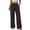 BL38_Coffee, variant on Women'sm Palazzo Pants Stretchy High Waisted Casual Wide Leg Slacks Summer Beach Lounge Trousers with Pockets Mint Green XL