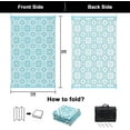 thumbnail image 4 of Ileading Outdoor Rug 5'x8' Waterproof Reversible Mats Carpet RV Camping Rugs Plastic Straw Rug Outside Area Rug for Patios,Camper,Tent,Porch,RV,Balcony,Deck, 4 of 8