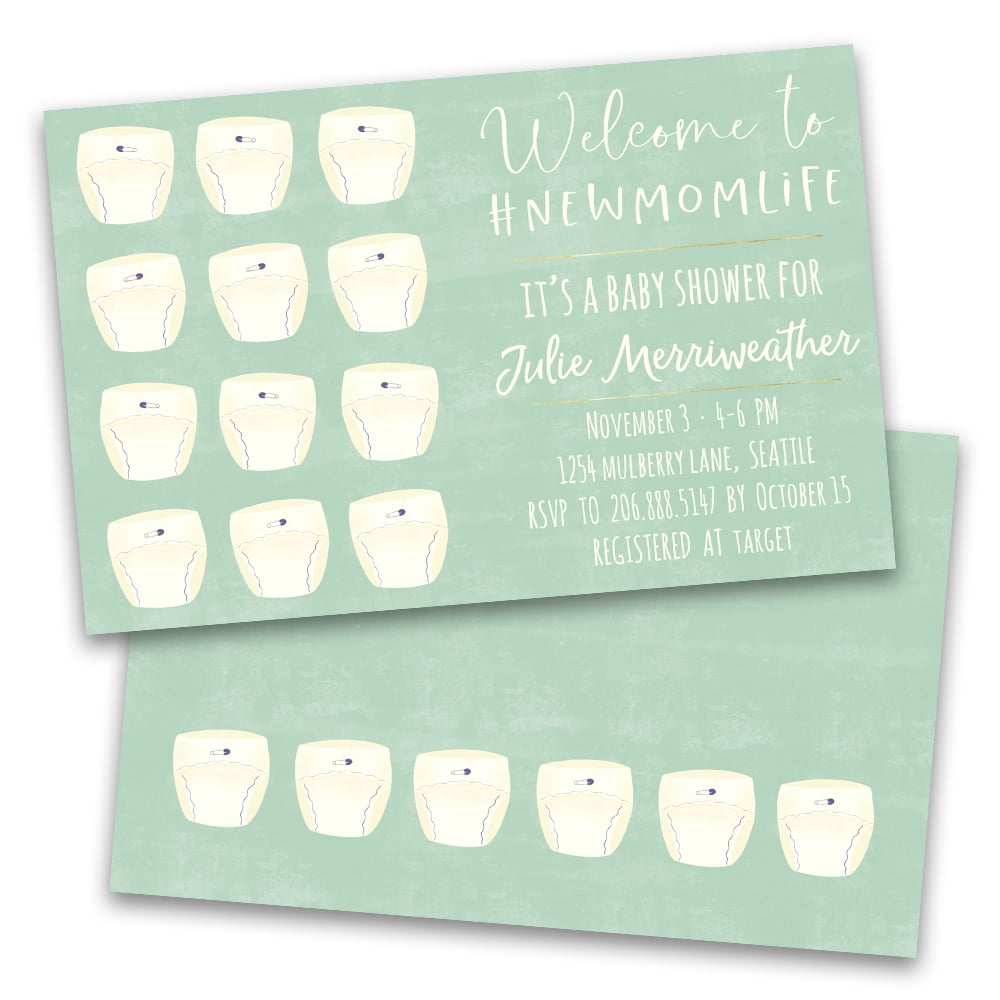 personalized baby shower invitations walmart