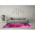 thumbnail image 3 of Ahgly Company Indoor Square Abstract Pink Modern Area Rugs, 4' Square, 3 of 4
