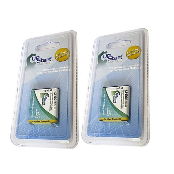 2x Pack - Olympus SP-800 UZ Battery - Replacement for Olympus LI-50B Digital Camera Battery (1000mAh, 3.7V, Lithium-Ion)