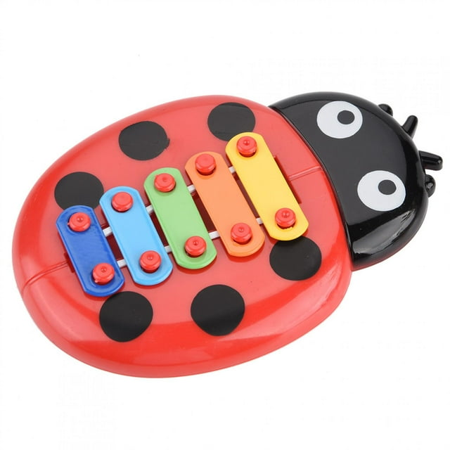 Juguete Musical Para Bebé Con Forma De Mariquita De Dibujos Animados Coloridos, Juguetes Educativos, Xilófono De Juguete De Plástico Ecológico, Niños Para Bebé