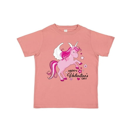 

Inktastic Happy Valentine s Day Unicorn Gift Toddler Boy or Toddler Girl T-Shirt