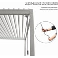thumbnail image 3 of Domi Outdoor Living 10x20FT Louvered Pergola with Adjustable Steel Roof, Durable Metal Frame, Efficient Drainage System for Backyard, Garden and Lawn, White, 3 of 9