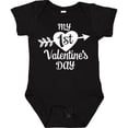 thumbnail image 3 of Inktastic My First Valentine's Day with White Heart and Arrow Boys or Girls Baby Bodysuit, 3 of 5