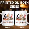 thumbnail image 3 of Fall Gnomes Mug, Halloween Thanksgiving Christmas Hallothanksmas Cute Holiday Coffee Mug, Seasonal Unique Gift - 11 Ounce Novelty Coffee Cup - WMUG0111, 3 of 5