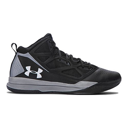 Zwitsers Ontoegankelijk democratische Partij Men's Under Armour Jet Mid Basketball Shoe Black/Steel/White - Walmart.com