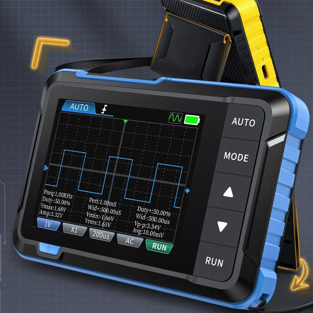Handheld DSO153 Oscilloscope 5MS/s Sampling Rate for Digital and Analog Signals