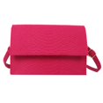 thumbnail image 1 of Bolso de mano elegante con solapa para mujer, bolso de mano para mujer, bandolera (rosa roja) Ehuebsd Para Estrenar, 1 of 4