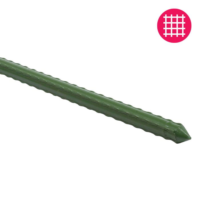 6FT 5 4 3 2Ft Steel Core Plastic Coated Garden Stakes Sturdy Plant Metal Sticks