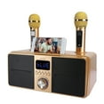 thumbnail image 2 of Microphone System, Sturdy Karaoke Sound ABS  For Singing Black,Gold, 2 of 8