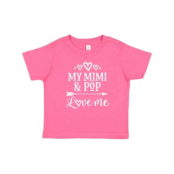 Inktastic Mimi and Pop Love Me Granddaughter Valentine Girls Baby T-Shirt