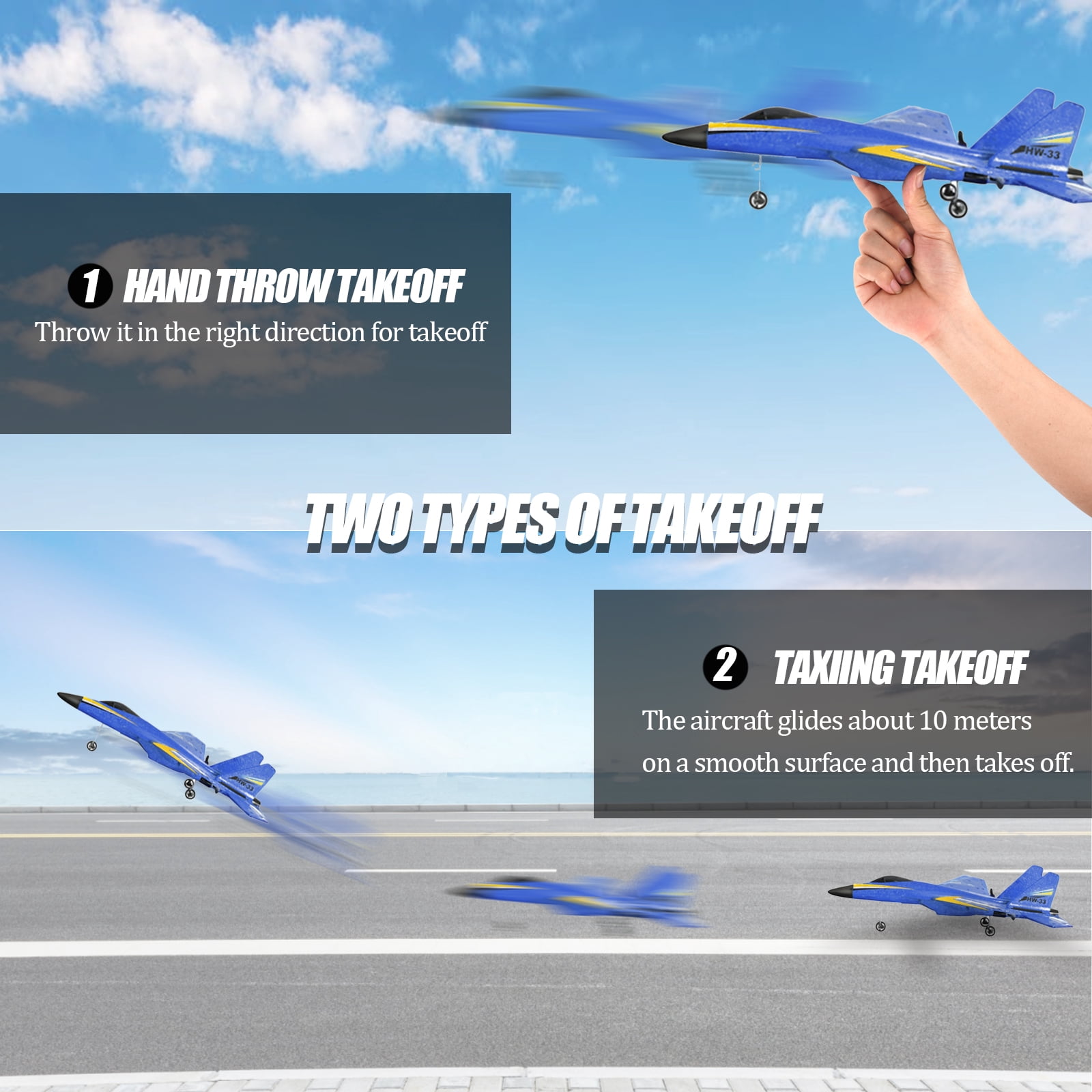 Remote Control Foam Airplane, 2 Channe RC Plane  for Kds 14 Years and Up,Radio Controlled Model Airplanes for  Boys Girls