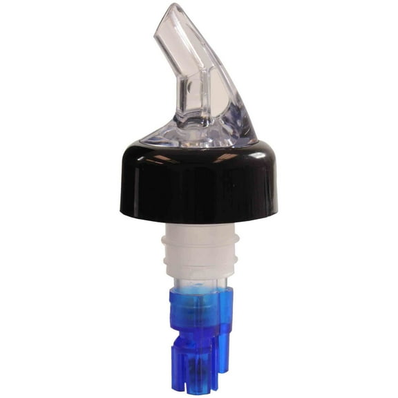 Excellante 7/8 oz, blue measured pourer with collar, comes in pack of 12