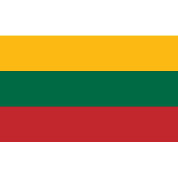 Lithuania Flag Decal Sticker - 6 inches wide