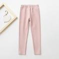 thumbnail image 2 of Annhoo Winter Leggings for Girls Casual Solid Elastic High Waisted Tights Kids Comfy Warm Cotton Bottoms, 2 of 6